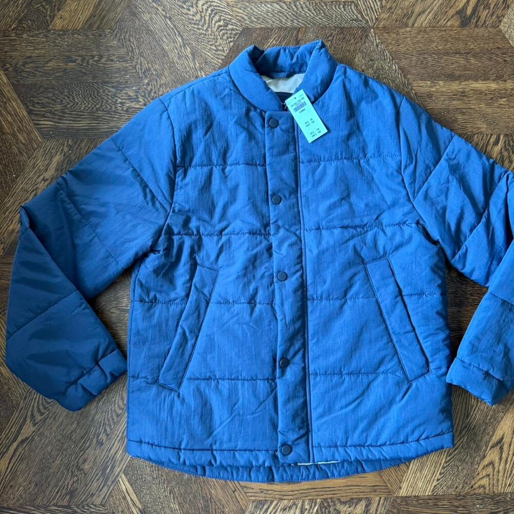 NWT Abercrombie & Fitch Blue Men’s Relaxed Fit Light Weight Quilted puffer Jacke
